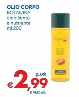MD Discount Olio corpo botanika emolliente e nutriente offerta