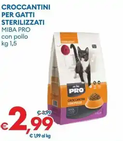 MD Discount Croccantini per gatti sterilizzati miba pro con pollo offerta
