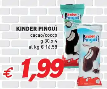 Kinder pingui cacao/cocco