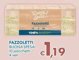 MD Discount Fazzoletti buona spesa! 10 pacchetti offerta