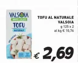 Coal Tofu al naturale VALSOIA offerta