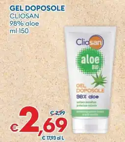 MD Discount Gel doposole cliosan 98% aloe offerta