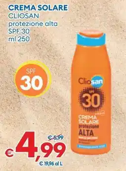 MD Discount Crema solare cliosan protezione alta SPF 30 offerta
