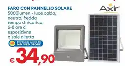 MD Discount Axir faro con pannello solare offerta