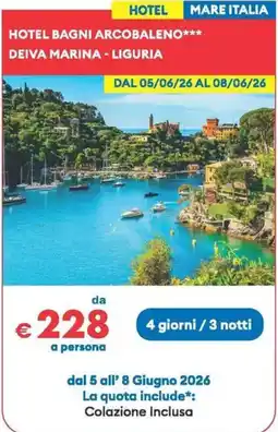 MD Discount Hotel hotel bagni arcobaleno, deiva marina - liguria offerta