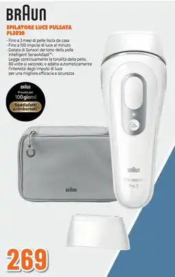 Expert Braun epilatore luce pulsata PL3020 offerta