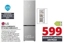 Comet LG FRIGO COMBINATO FIT & MAX GBBS323CPY offerta