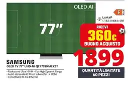 Comet SAMSUNG OLED TV 77" UHD 4K QE77590FAEXZT offerta
