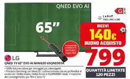 Comet LG QNED TV 65" EVO AI MINILED 65QNED93A offerta