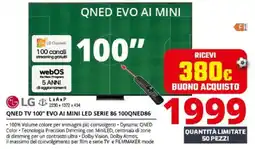 Comet LG QNED TV 100" EVO AI MINI LED SERIE 86 100QNED86 offerta