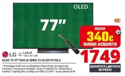 Comet LG OLED TV 77" EVO AI SERIE C5 OLED77C55LA offerta