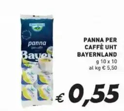 Coal Panna per caffè uht BAYERNLAND offerta