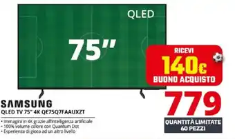 SAMSUNG QLED TV 75" 4K QE75Q7FAAUXZT