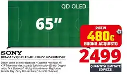 Comet SONY BRAVIA TV QD OLED 4K UHD 65" K65XR8M25BP offerta