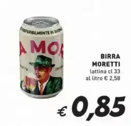 Coal Birra MORETTI lattina offerta