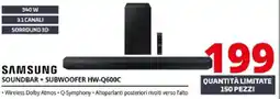 Comet SAMSUNG SOUNDBAR + SUBWOOFER HW-Q600C offerta