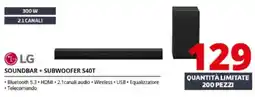 Comet Lg soundbar + subwoofer S40T offerta