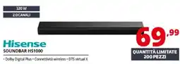 Comet Hisense SOUNDBAR HS1000 offerta