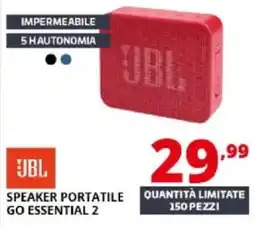 Comet Jbl speaker portatile go essential 2 offerta