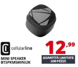 Comet Cellularline mini speaker BTSPKMSMINI2K offerta