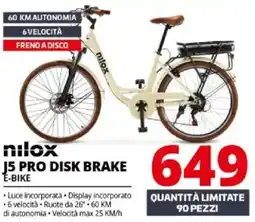 Comet Nilox j5 pro disk brake e-bike offerta