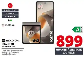 Comet motorola RAZR 70 SMARTPHONE offerta