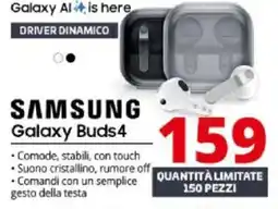 Comet Samsung galaxy buds4 offerta