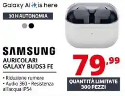 Comet Samsung auricolari galaxy buds3 fe offerta