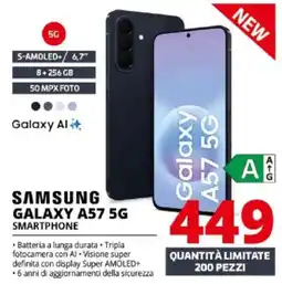 Comet Samsung galaxy A57 5G smartphone offerta