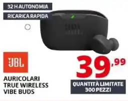 Comet Jbl auricolari true wireless vibe buds offerta