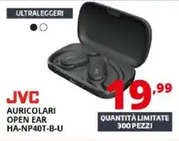 Comet Jvc auricolari open ear HA-NP40T-B-U offerta