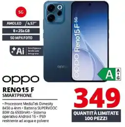 Comet Oppo RENO15 F smartphone offerta