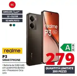 Comet Realme P3 smartphone offerta