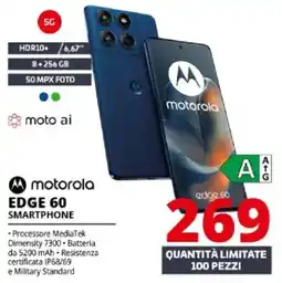 Comet Motorola edge 60 smartphone offerta