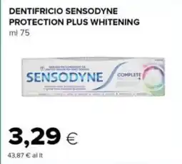Oasi Dentifricio sensodyne protection plus whitening offerta