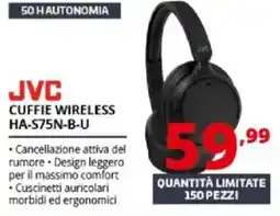 Comet Jvc cuffie wireless HA-S75N-B-U offerta