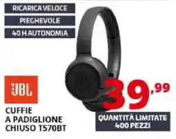 Comet Jbl cuffie a padiglione chiuso T570BT offerta