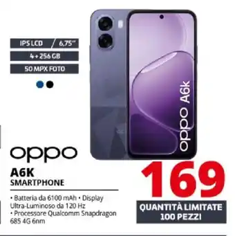Comet Oppo A6K smartphone offerta