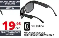 Comet Cellularline occhiali da sole wireless sound vision 2 offerta