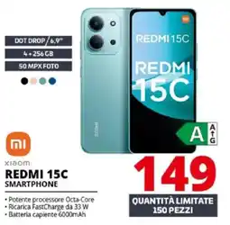 Comet Xiaomi redmi 15C smartphone offerta
