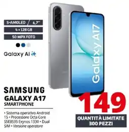 Comet Samsung galaxy A17 smartphone offerta