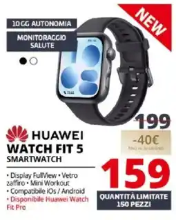 Comet Huawei watch fit 5 smartwatch offerta