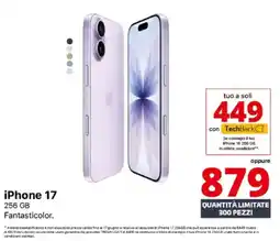 Comet iPhone 17 256 GB offerta