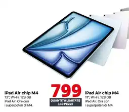 Comet iPad Air chip M4 offerta
