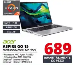 Comet acer ASPIRE GO 15 NOTEBOOK AG15-42P-R9Q9 offerta