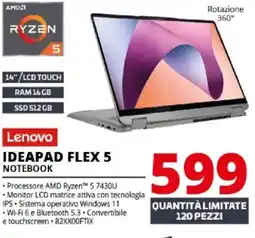 Comet Lenovo IDEAPAD FLEX 5 NOTEBOOK offerta