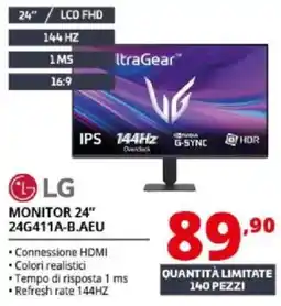 Comet LG MONITOR 24" 24G411A-B.AEU offerta
