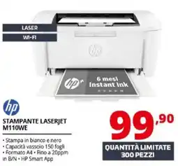 Comet hp STAMPANTE LASERJET M110WE offerta