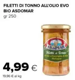 Oasi Filetti di tonno all'olio evo bio ASDOMAR offerta