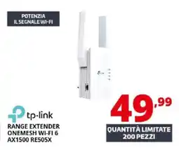 Comet tp-link RANGE EXTENDER ONEMESH WI-FI 6 AX1500 RE505X offerta